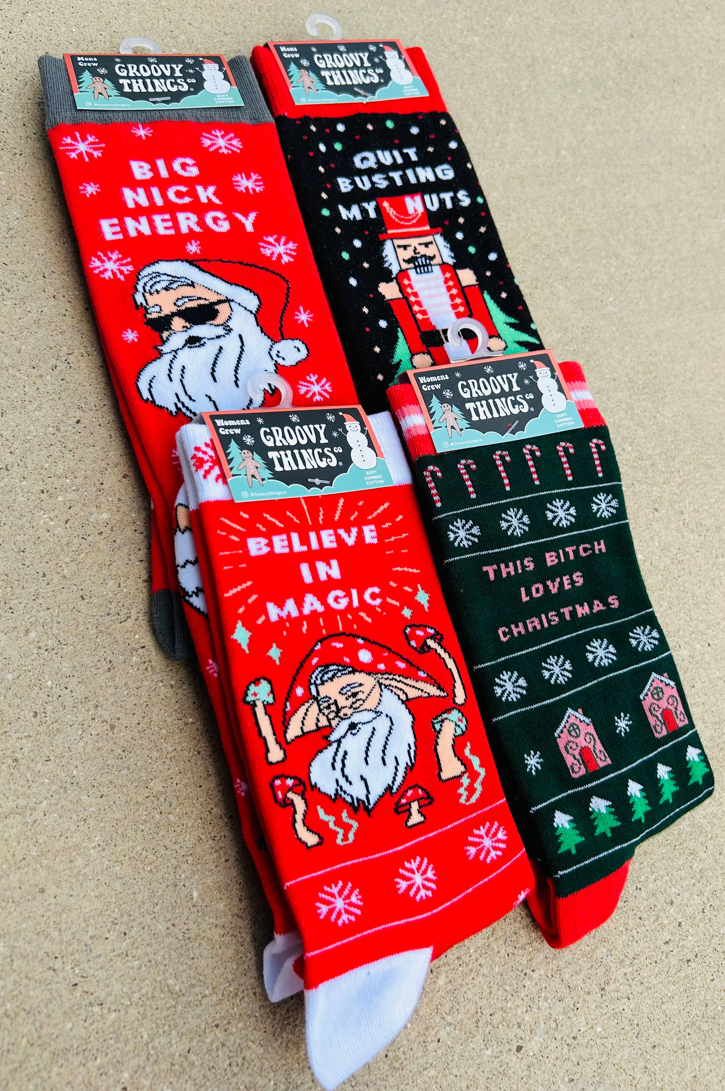 This Bitch Loves Christmas Women's Crew Socks